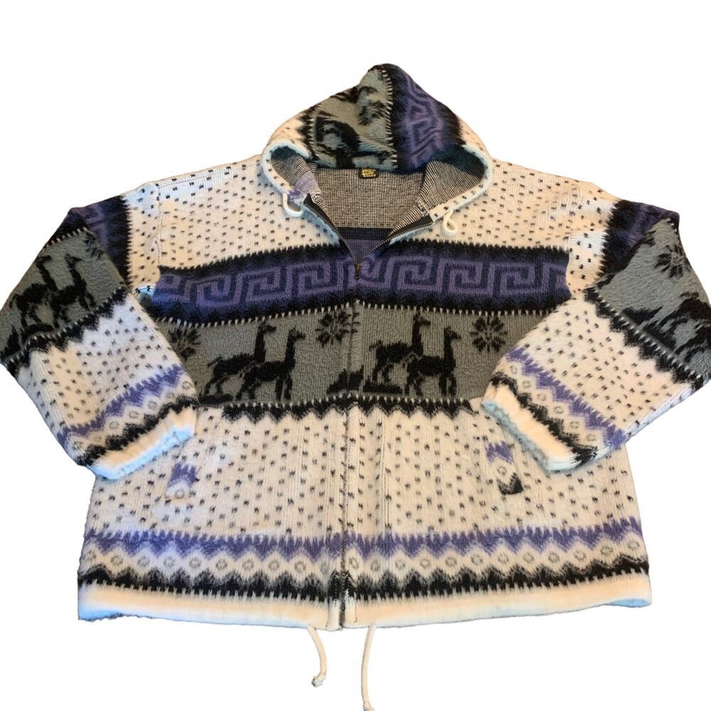Andes Ecuador Women’s Sweater Hoodie Jacket Size Large?